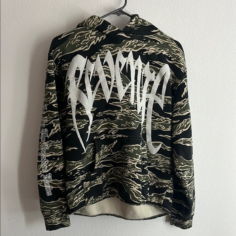 REVENGE Camouflage Graphic Hoodie